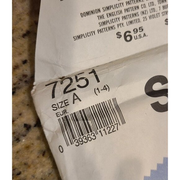 Simplicity 7251 Toddler Overalls Shortalls Jacket Sewing Pattern Size 1-4 Uncut - Picture 2 of 10